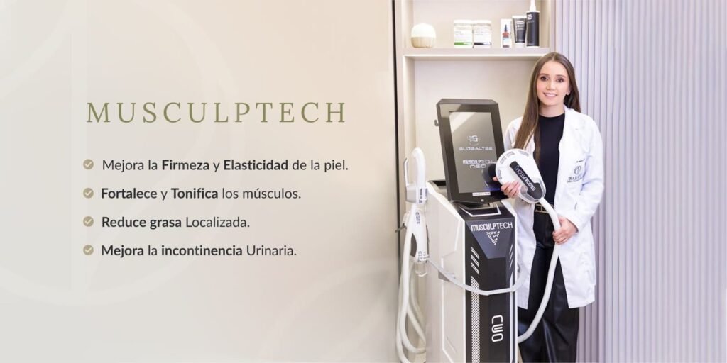 Musculptech - Tonificacion Facial y Corporal - Praesenti - Clínica Estética en Bogota