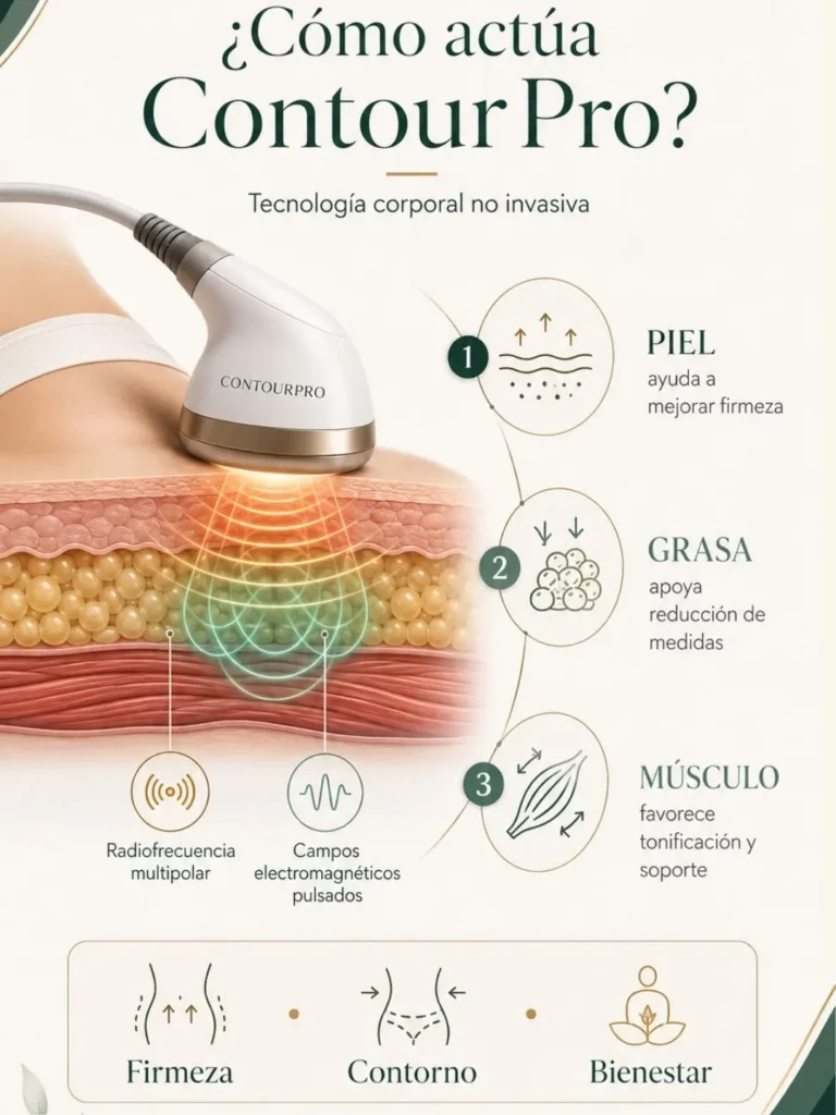 Tratamiento para flacidez, definición y reducción de medidas con Contour pro en Bogotá - Clínica estética Praesenti