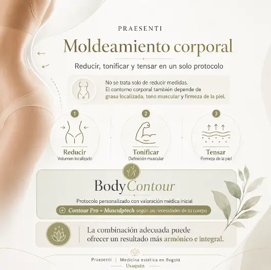 Moldeamiento corporal en Bogotá- Praesenti- Clínica estética
