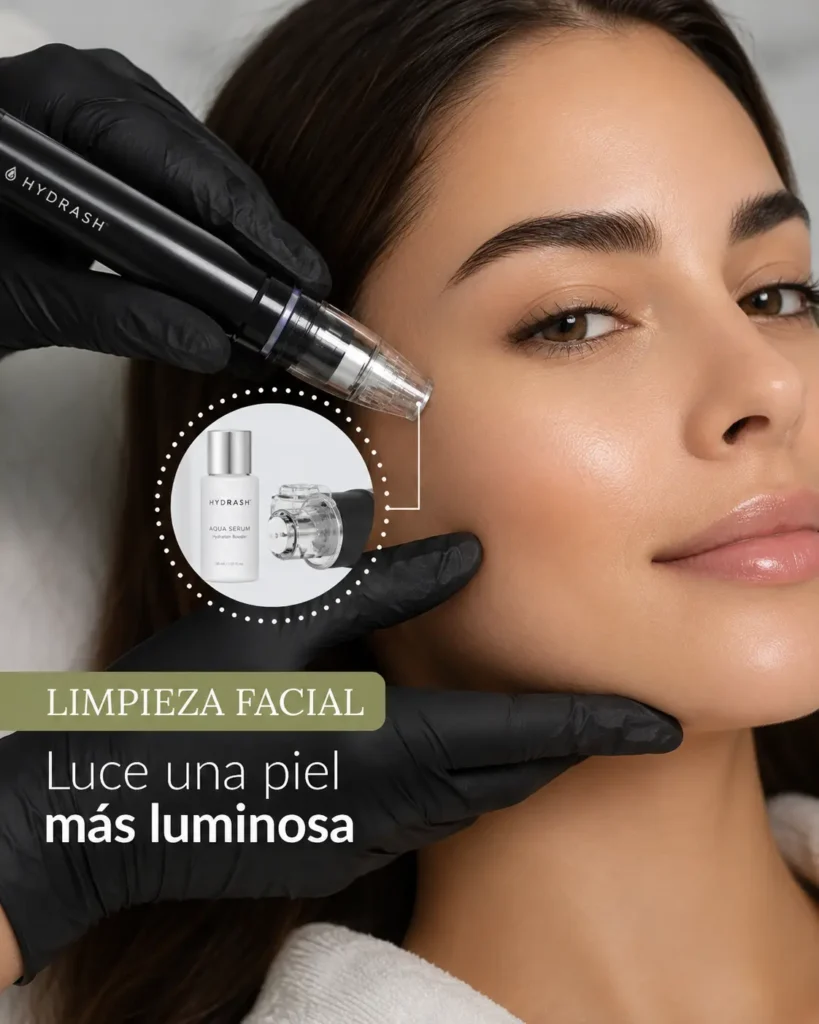 Limpieza facial con Hydrash-Praesenti