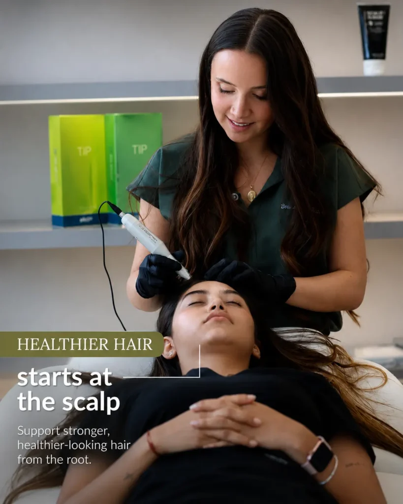Treatment for thinning hair with nanopore in Bogotá - Praesenti