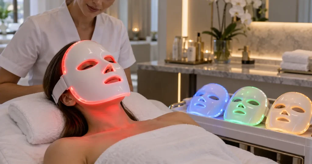 Máscara LED facial- Praesenti Clinic- Bogotá