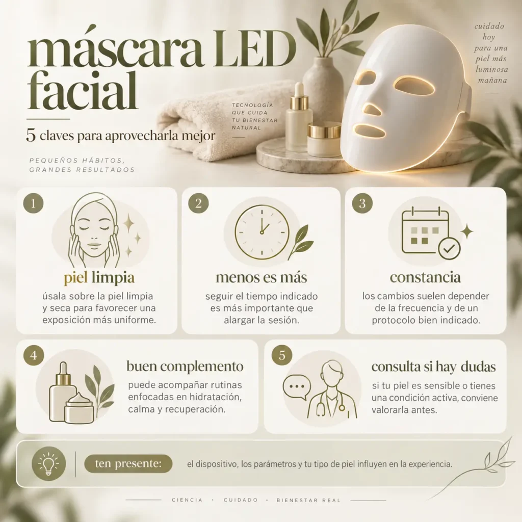 Máscara LED facial- Praesenti Clinic en Bogotá